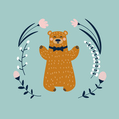 happy bear card