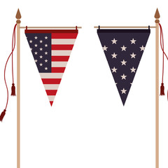 Obraz premium united states flag isolated icon