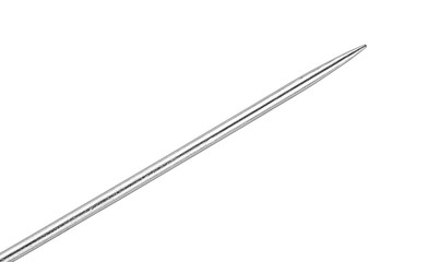 sharper needles close-up on isolated white background