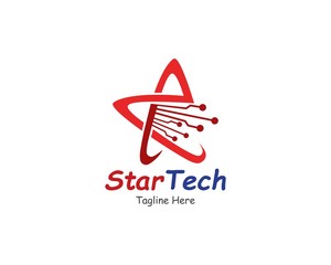Star Technology logo symbol or icon template