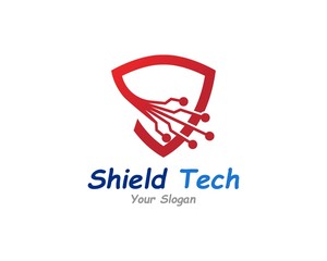 Secure chat logo symbol or icon template design