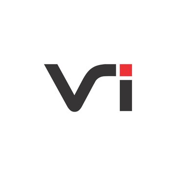 Letter VI logo design vector