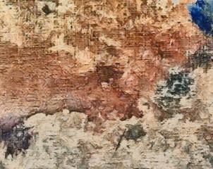 Original abstract painting at canvas. Mixed media pattern. Hand drawn art background.