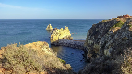 Lagos is an amazing resort on Algarve coast, Portugal, Rocks and beaches