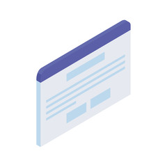 speech bubble in 3d on white background