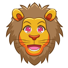 lion vector graphic clipart design