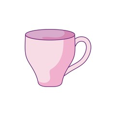 cup ceramic dishware isolated icon