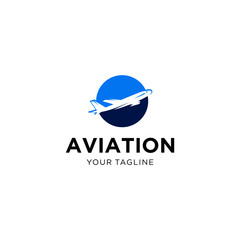 Aviation Logo Design Vector Template