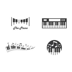 Piano icon vector ilustration