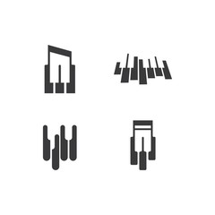 Piano icon vector ilustration