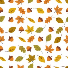 Obraz premium Autumn seamless background wallpeper