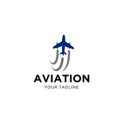 Aviation Logo Design Vector Template