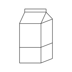 delicious box milk isolated icon