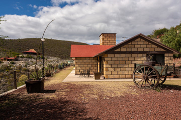 Fototapeta premium Cabin in the semi desert of Queretaro Mexico