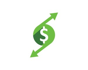 money changer logo icon vector illustration