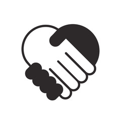 handshake icon vector design  illustration