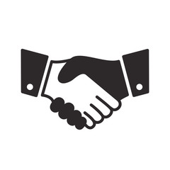 handshake icon vector design illustration