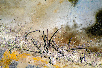 concreto com ferro 