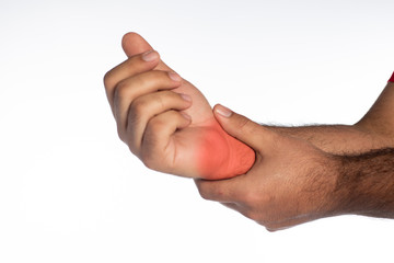 man with wrist pain