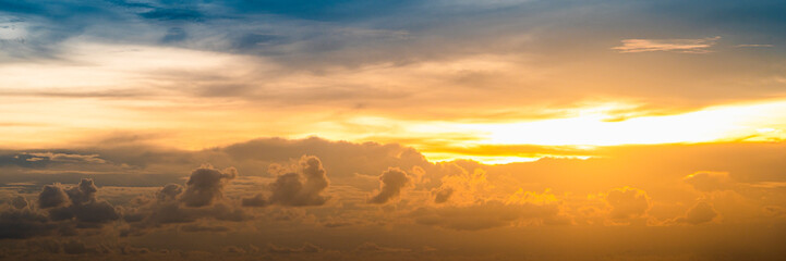 Sunset sky for background,sunrise sky and cloud at morning,nature for design art work.