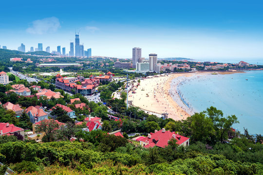 German-style historical buildings in Qingdao, China.