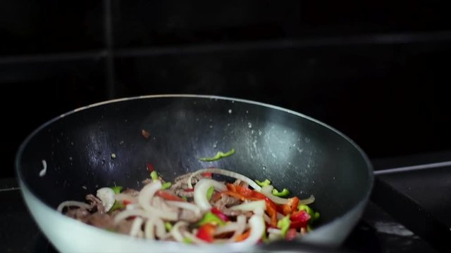 Quesadilla Making Process in slow motion and normal shot