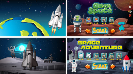 Set of space games