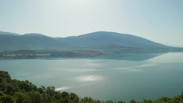 Reservoir lake Peruca at the river Cetina, Croatia