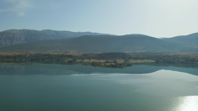 Reservoir lake Peruca at the river Cetina, Croatia