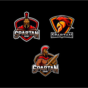 Spartan vector logo, spartan esport emblem