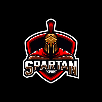 Spartan vector logo, spartan esport emblem