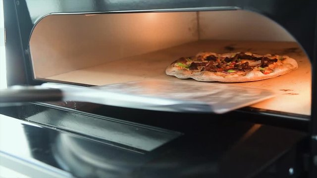 Pizza Making Process in slow motion and normal shot