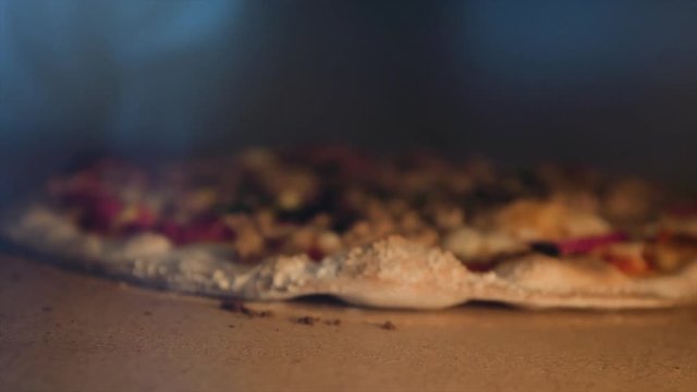 Pizza Making Process in slow motion and normal shot