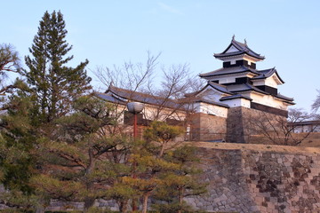 Naklejka premium 福島の城 白河小峰城