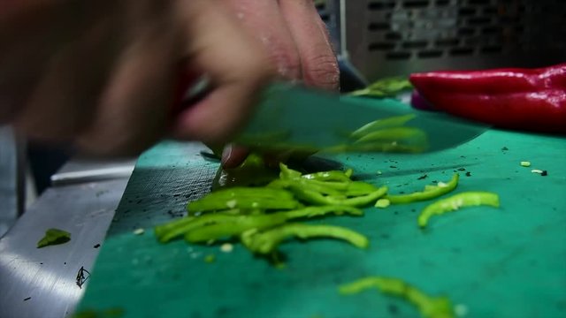 Pizza Making Process in slow motion and normal shot