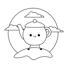 cute teapot kitchen kawaii style