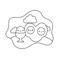 delicious eggs eat kawaii style