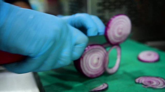 Pizza Making Process in slow motion and normal shot