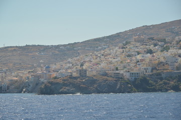 Syros Island Photography from the sea Ermoupoli