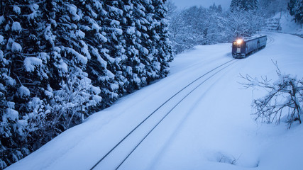 冬のローカル線　秋田内陸縦貫鉄道