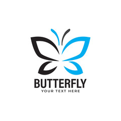 Butterfly logo design template vector isolated illustration
