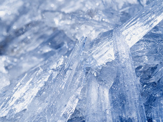 Fototapeta na wymiar Blue ice abstract natural background