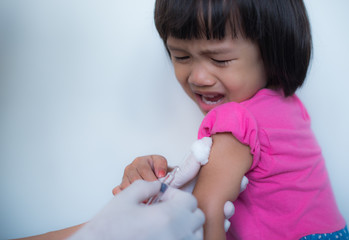 pediatric child vaccinations close up