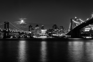 Brooklyn skyline at night