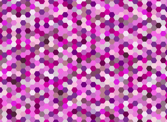 Pink hexagonal abstract background design