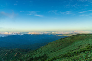 Hachimantai in the early summer morning
