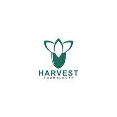 harvest logo template design vector