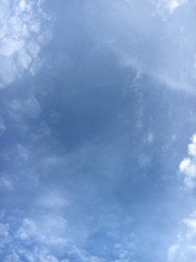 Blue sky with white clouds 
