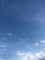 Blue sky with white clouds 