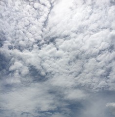Blue sky with white clouds 